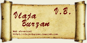 Vlaja Burzan vizit kartica
